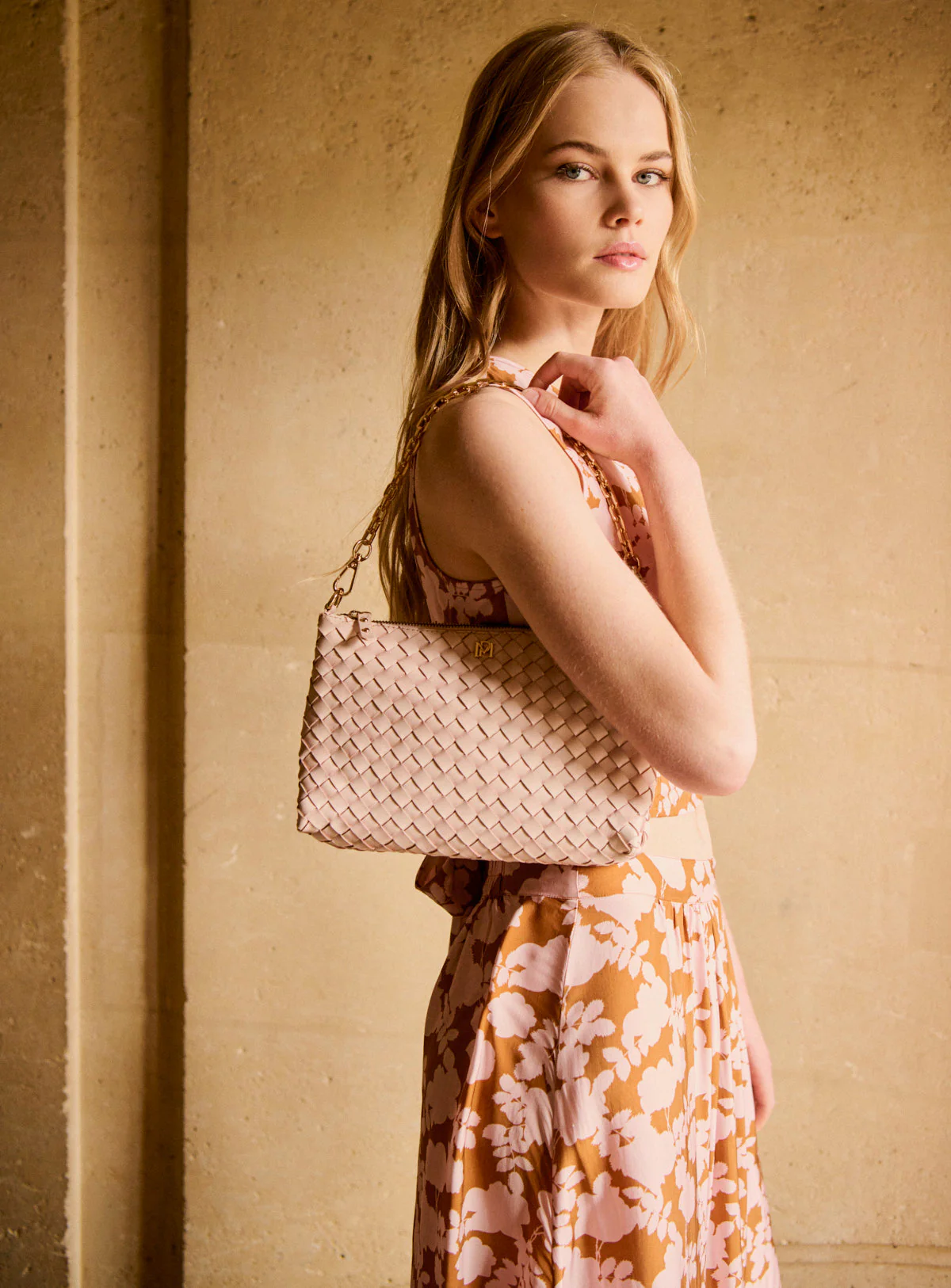 Sac Violette petit tressé - Image 3